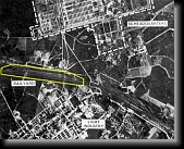The so-called Alte Judenrampe. Allied aerial reconnaissance photograph from June 26, 1944. * Takzvan Alte Judenrampe, 26. erven 1944 * 760 x 609 * (76KB)